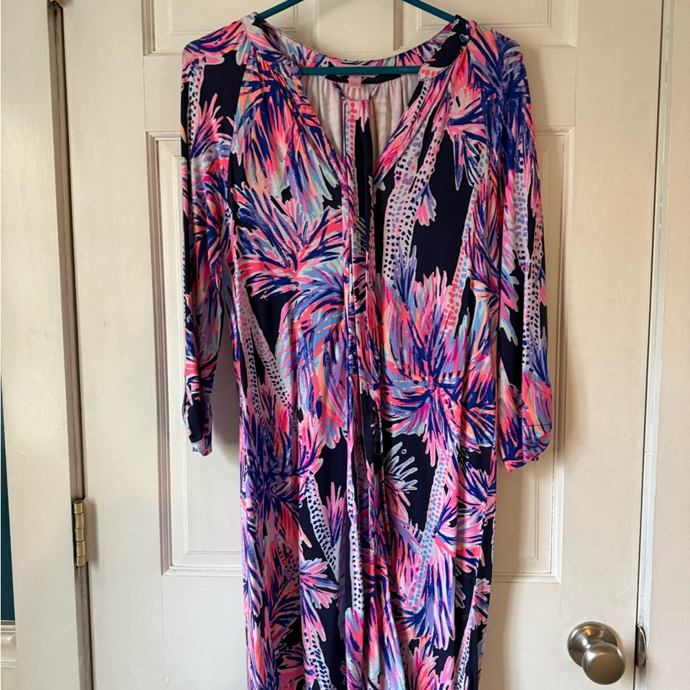 Lilly Pulitzer Women's Mini Dress - Pink and Blue